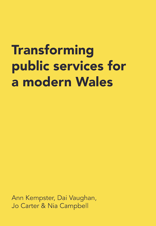 Report front cover - Transforming public services for a modern Wales